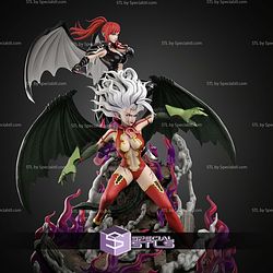 Erza And Mirajane Fairy Tail 600mm STL Files