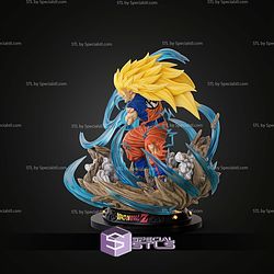 Goku SSJ Kamehameha STL Files