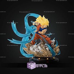 Goku SSJ Kamehameha STL Files