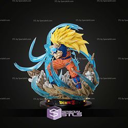 Goku SSJ Kamehameha STL Files