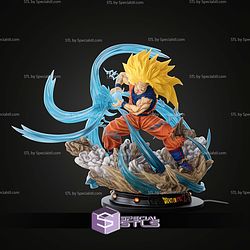 Goku SSJ Kamehameha STL Files