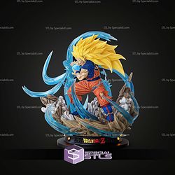 Goku SSJ Kamehameha STL Files