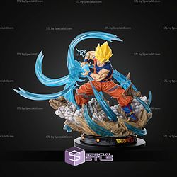 Goku SSJ Kamehameha STL Files