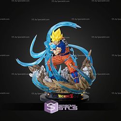 Goku SSJ Kamehameha STL Files