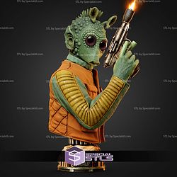 Greedo Portrait Bust Star Wars 324mm STL Files
