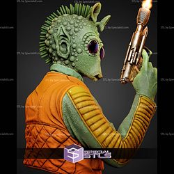 Greedo Portrait Bust Star Wars 324mm STL Files