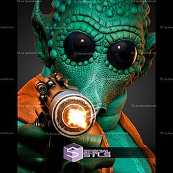 Greedo Starwars 400mm STL Files