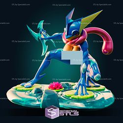 Greninja Curvy Pokemon STL Files