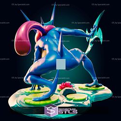 Greninja Curvy Pokemon STL Files
