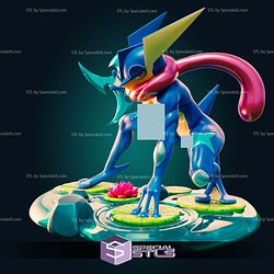 Greninja Curvy Pokemon STL Files