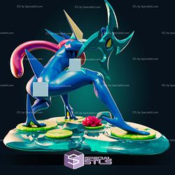 Greninja Curvy Pokemon STL Files