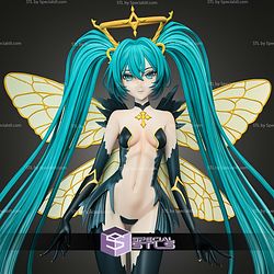 Hatsune Miku Butterfly 314mm STL Files