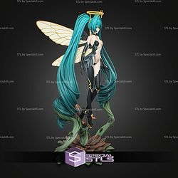 Hatsune Miku Butterfly 314mm STL Files