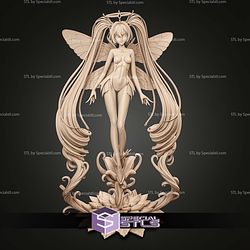 Hatsune Miku Butterfly 314mm STL Files