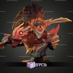 Juggernaut Ancient Exile Dota 2 Bust STL Files
