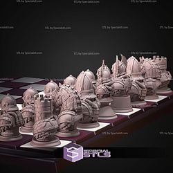 Mini Chess Figures Warmachine STL Files