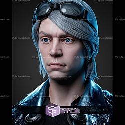 Quick Silver Portrait Bust 329mm STL Files