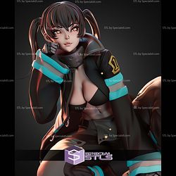 Tamaki The Fire Force Sitting Pose STL Files
