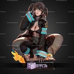 Tamaki The Fire Force Sitting Pose STL Files