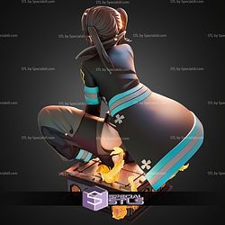 Tamaki The Fire Force Sitting Pose STL Files
