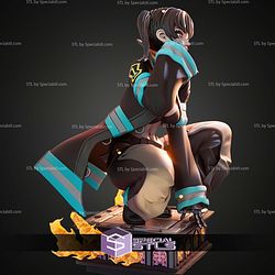 Tamaki The Fire Force Sitting Pose STL Files
