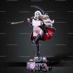 The Lady Death Maiden Skull ALT STL Files