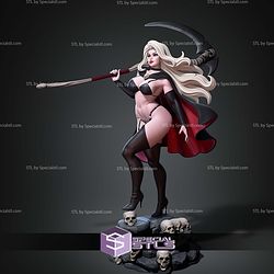 The Lady Death Maiden Skull STL Files