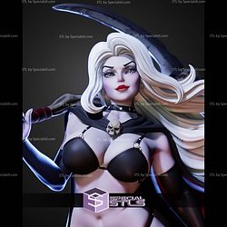 The Lady Death Maiden Skull STL Files
