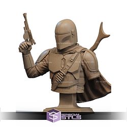 The Mandalorian Hero Pose Bust STL Files