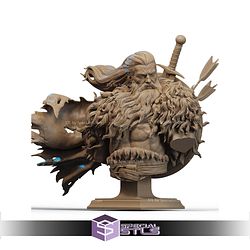 The North Warrior Bust Fanart STL Files