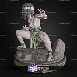 Toph Beifong Battle Pose 177mm STL Files