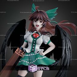 Utsuho Reiuji Touhou Project 289mm STL Files