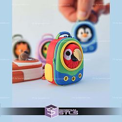 Backpack Buddies Cute Animal Clicker Keychains STL Files