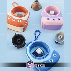 Backpack Buddies Cute Animal Clicker Keychains STL Files