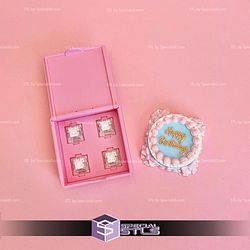 Bakery Box Multi Clicker Keychain Fidget Toy Bundle STL Files