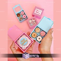 Bakery Box Multi Clicker Keychain Fidget Toy Bundle STL Files