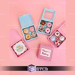 Bakery Box Multi Clicker Keychain Fidget Toy Bundle STL Files