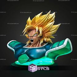 Broly Scream Bust STL Files