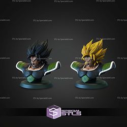 Broly Scream Bust STL Files