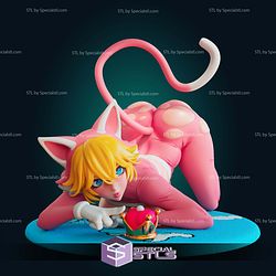 Cat Princess Peach Cute Cat Girl STL Files