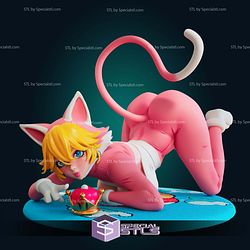 Cat Princess Peach Cute Cat Girl STL Files