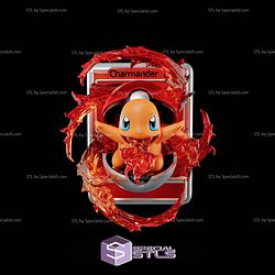 Charmander Pokemon Card 256mm Build Plate STL Files