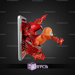 Charmander Pokemon Card 256mm Build Plate STL Files