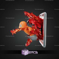 Charmander Pokemon Card 256mm Build Plate STL Files
