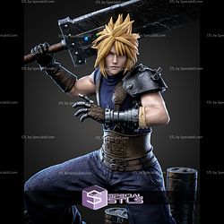 Cloud Strife Final Fantasy Street 1 6 STL Files