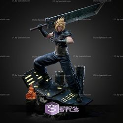 Cloud Strife Final Fantasy Street 1 6 STL Files