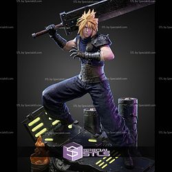 Cloud Strife Final Fantasy Street 1 6 STL Files