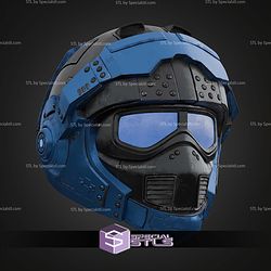 Cosplay STL Files Benjamin Carmine Gears Of War Helmet