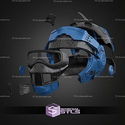 Cosplay STL Files Benjamin Carmine Gears Of War Helmet