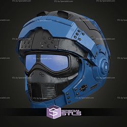 Cosplay STL Files Benjamin Carmine Gears Of War Helmet